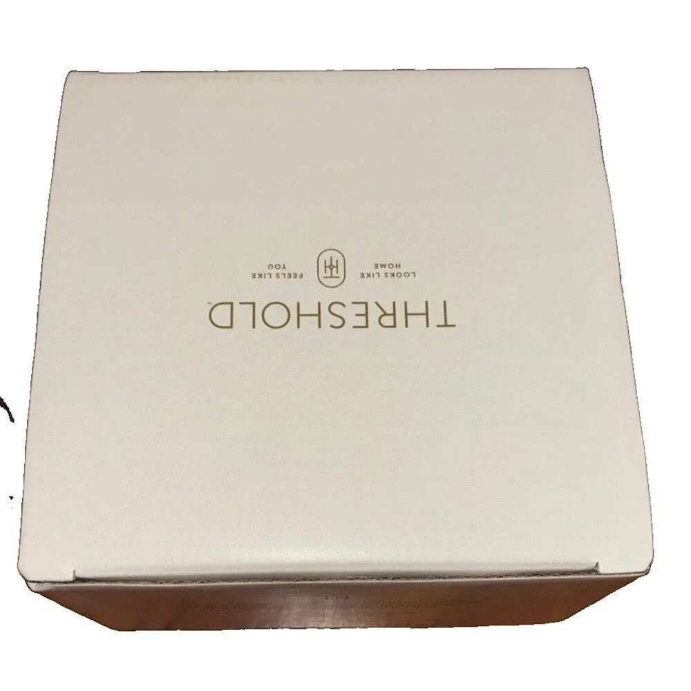 NEW Threshold Telford Glass Tumblers Set of 4, 12 fl oz, Dishwasher Safe, Clear